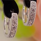 H Hyde 1pair Silver Color Womens Clear Shining Cz Zircon Pre E4R