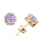 H Hyde 3 Colors Fashion Classic Lady Gold Color Crystal Cz Z E4R