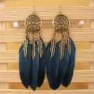 H Hyde Dream Catcher Hollow Out Vintage Leaf Feather Dangle E4R