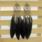 H Hyde Dream Catcher Hollow Out Vintage Leaf Feather Dangle 2 E4R