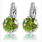 H Hyde High Quality Silver Fine Cz Zircon Hoop Earrings For E4R
