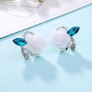 Hot 5 Colors Optional Fashion Crystal Flower Earring Exquisi E4R