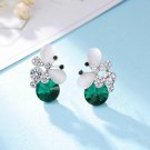 Hot Buy New Design High Quality Elegant Silver Plated Blue O 2 E4R