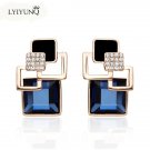 Hot Fashion Brincos Vintage Long Square Crystal Earring Big 2 E4R
