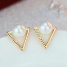 Hot Fashion Retro Earrings Personalized Triangle Imitation P E4R