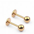 Hot Medical Titanium Steel Stud Earring Punk Rod Flat T Type E4R