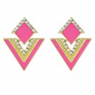 Hot Sale Brincos Colorful Enamel Rhinestone Party Earring Ge 2 E4R