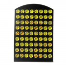 Hot Selling 8mm Emoji Earring Stud Fashion Cartoon Smile Fac 2 E4R