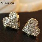 Imitation Bright Crystal Rhinestone Lovely Cute Lady Peach H 2 E4R
