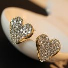 Imitation Bright Crystal Rhinestone Lovely Cute Lady Peach H E4R