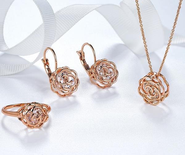 Iutopian Elegant Rose Flower Dangle Earrings Brincos With En 4 E4R
