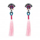 Jujia Trendy Statement Fashion Earrings Rope Tassel Stu 2 E4R