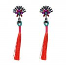 Jujia Trendy Statement Fashion Earrings Rope Tassel Stu 3 E4R
