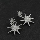 Kittenup New Fashion Geometric Luxury Double Star Snowflake E4R