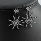 Kittenup New Fashion Geometric Luxury Double Star Snowflake 2 E4R