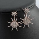 Kittenup New Fashion Geometric Luxury Double Star Snowflake 3 E4R
