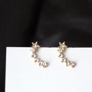 Korean Fashion Imitation Five Pointed Star Curved Geometric E4R