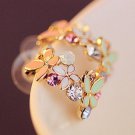 Kuziduocai New Fashion Fine Jewelry Rhinestone Colorful E4R