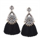 Lalynnly Handmade Ethnic Bohemian Tassel Earrings Rhinestone 2 E4R