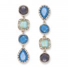 Lilie White Luxury Colorful Geometric Dangle Earrings S 5 E4R