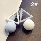 Lnrrabc Fashion 1pair Aiffry Triangle Different Candy Color 2 E4R