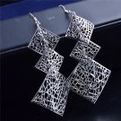 Lnrrabc Rock Punk Big Leaf Geometric Water Drop Metal Long D E4R