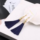 Long Tassel Earrings For Women Drop Fiber Dangle Brincos Bou E4R
