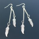 Long Tassel Feather Drop Earrings Fashion Jewelry Boucle D O 2 E4R