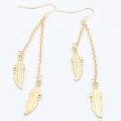 Long Tassel Feather Drop Earrings Fashion Jewelry Boucle D O E4R