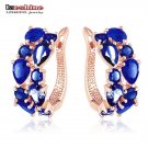 Lzeshine Top Sale New Flower Earrings Rose Gold Color Multic 4 E4R