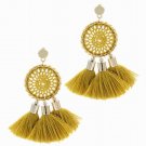 Manilai 7 Colors Nets Weaving Bohemia Tassels Earrings For W E4R