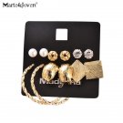 Marte Joven New Fashion 6 Pairs Earring Sets Gold Color Allo 2 E4R