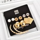 Marte Joven New Fashion 6 Pairs Earring Sets Gold Color Allo 4 E4R