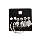 Marte Joven New Fashion 6 Pairs Earring Sets Gold Color Allo E4R