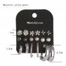 Marte Joven New Style Mixed 9 Pairs Week Stud Earrings 3 E4R