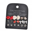 Marte Joven New Style Rhinestone Stud Earring Set For Women E4R