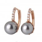 Moliam Crystal Hoop Earrings For Women White Gray Simulated 3 E4R