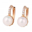 Moliam Crystal Hoop Earrings For Women White Gray Simulated 5 E4R