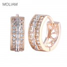 Moliam Fashion Jewellery Huggie Earing For Women White Cubic 2 E4R