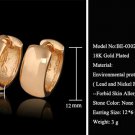Mxgxfam Smooth Hoop Earings For Women Gold Color 15x6 Mm No E4R
