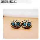 New Classic Fashion Owl Animal Brincos Jewelry Cute Stud Ear E4R