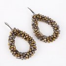 New Color Water Drop Earrings For Women Faceted Beads H 5 E4R