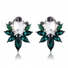 New Crystal Opal Stone Stud Earrings Golden Fish Design E4R