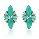 New Elegant Opal Stone Stud Earrings Crystal Earrings F 2 E4R