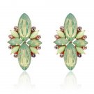 New Elegant Opal Stone Stud Earrings Crystal Earrings F E4R