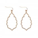 New Famous Designer Rose Gold Filigree Earrings For Wom 3 E4R