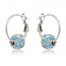 New Fashion Austrian Crystal Gold Earrings High Quality 2 E4R