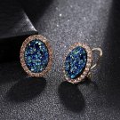 New Fashion Boutique Oval High Quality Crystal Stud Earrings 2 E4R