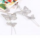 New Fashion Gold Color Alloy Double Bow Butterfly Drop 2 E4R