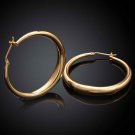 New Fashion Jewelry Casual Round Hoop Earrings Gold Col 2 E4R